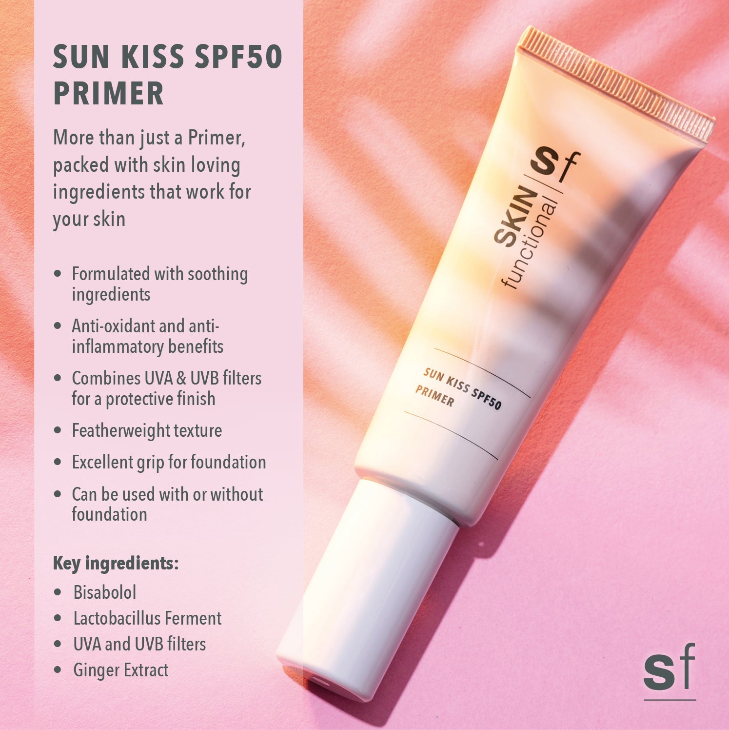 Skin Functional Sun Kiss SPF50 primer tube