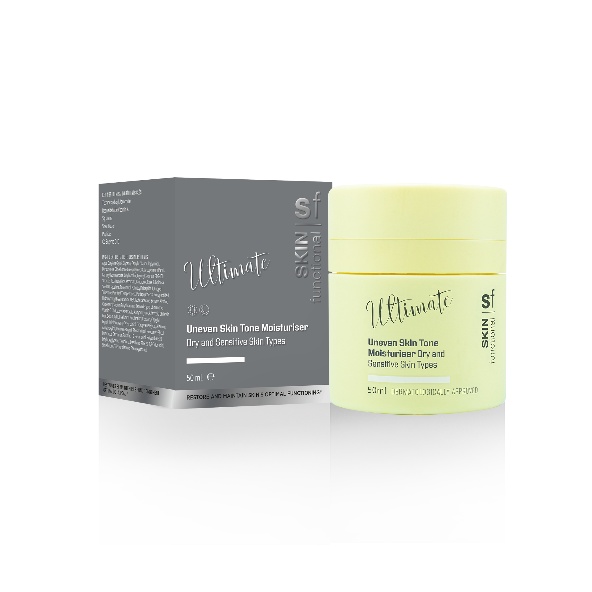 Ultimate Uneven Skin Tone Moisturiser Dry, Sensitive Skin