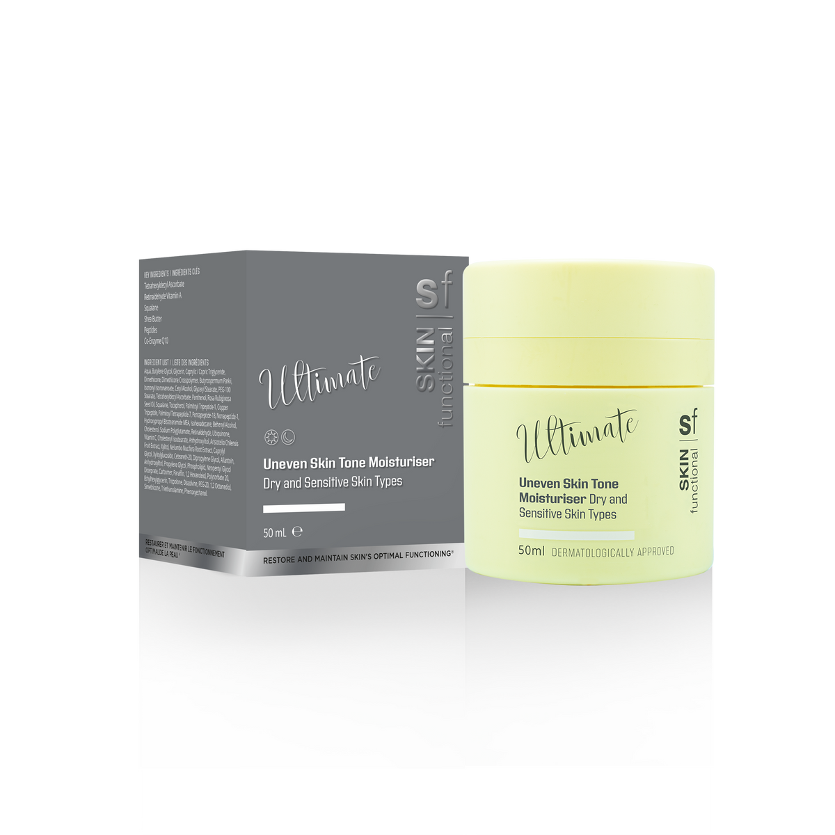 Ultimate Uneven Skin Tone Moisturiser Dry, Sensitive Skin