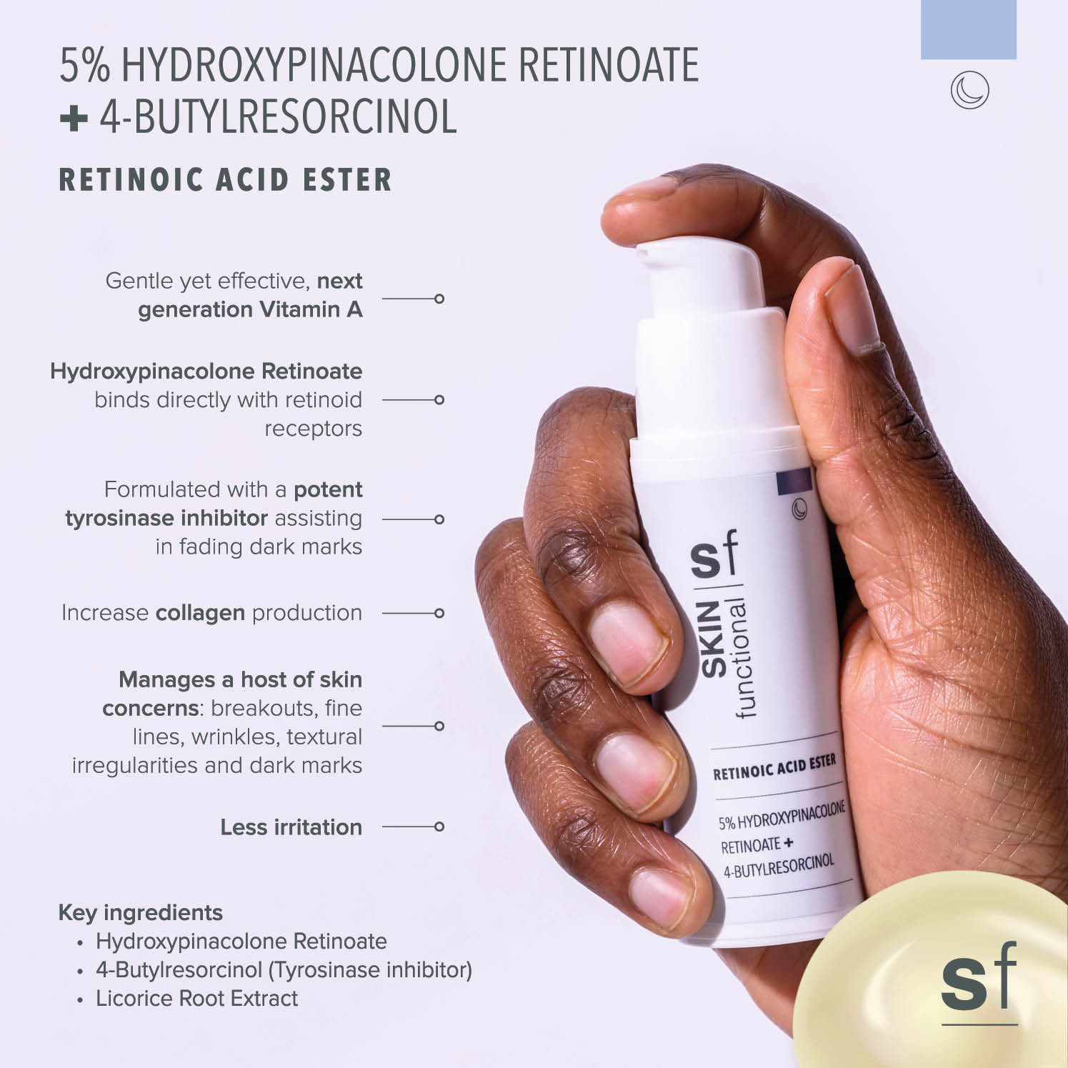 Retinoic Acid Ester (5% Hydroxypinacolone Retinoate + 4-Butylresorcinol)