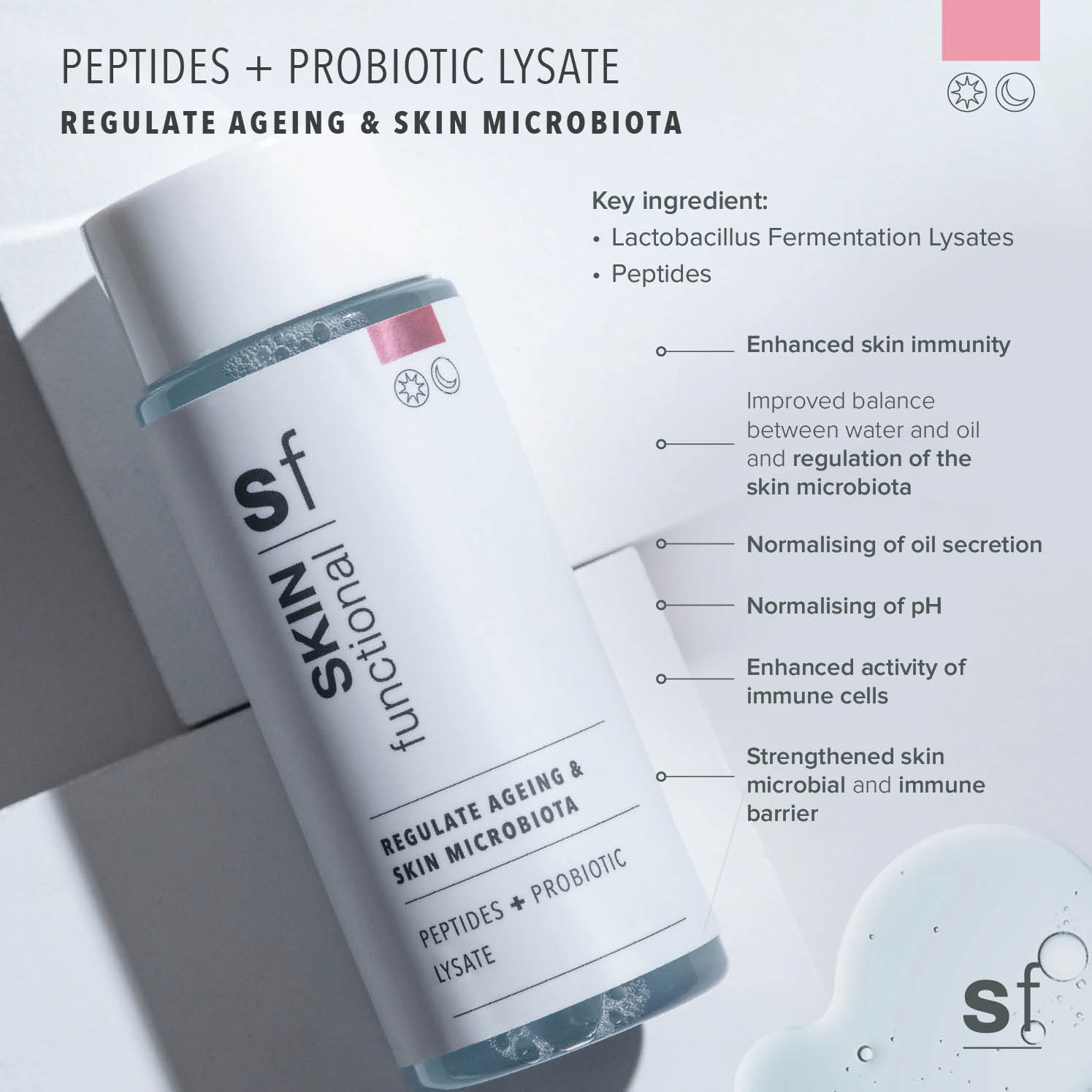 Regulate Aging and Skin Microbiota (Peptides + Probiotic Lysate)