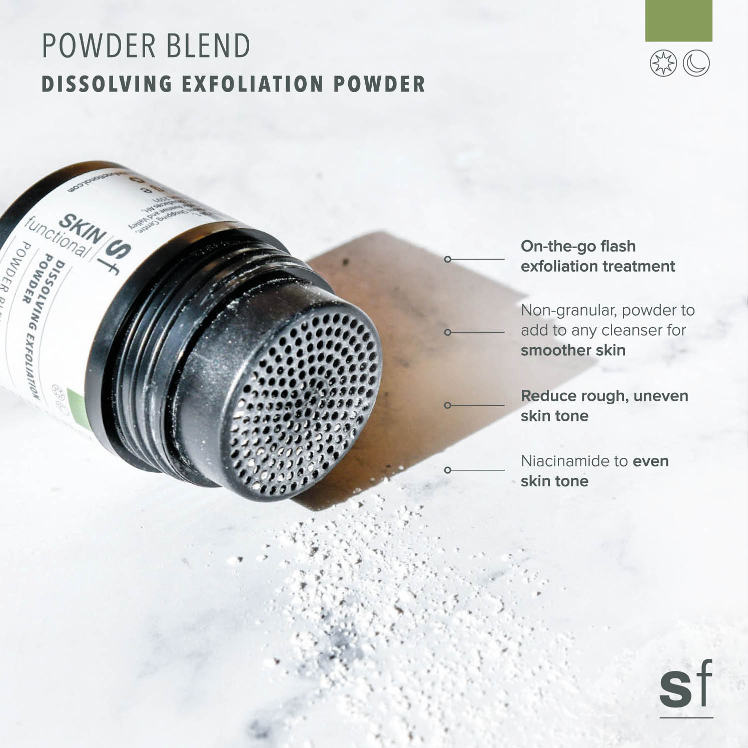 Dissolving Exfoliation Powder (Powder Blend)