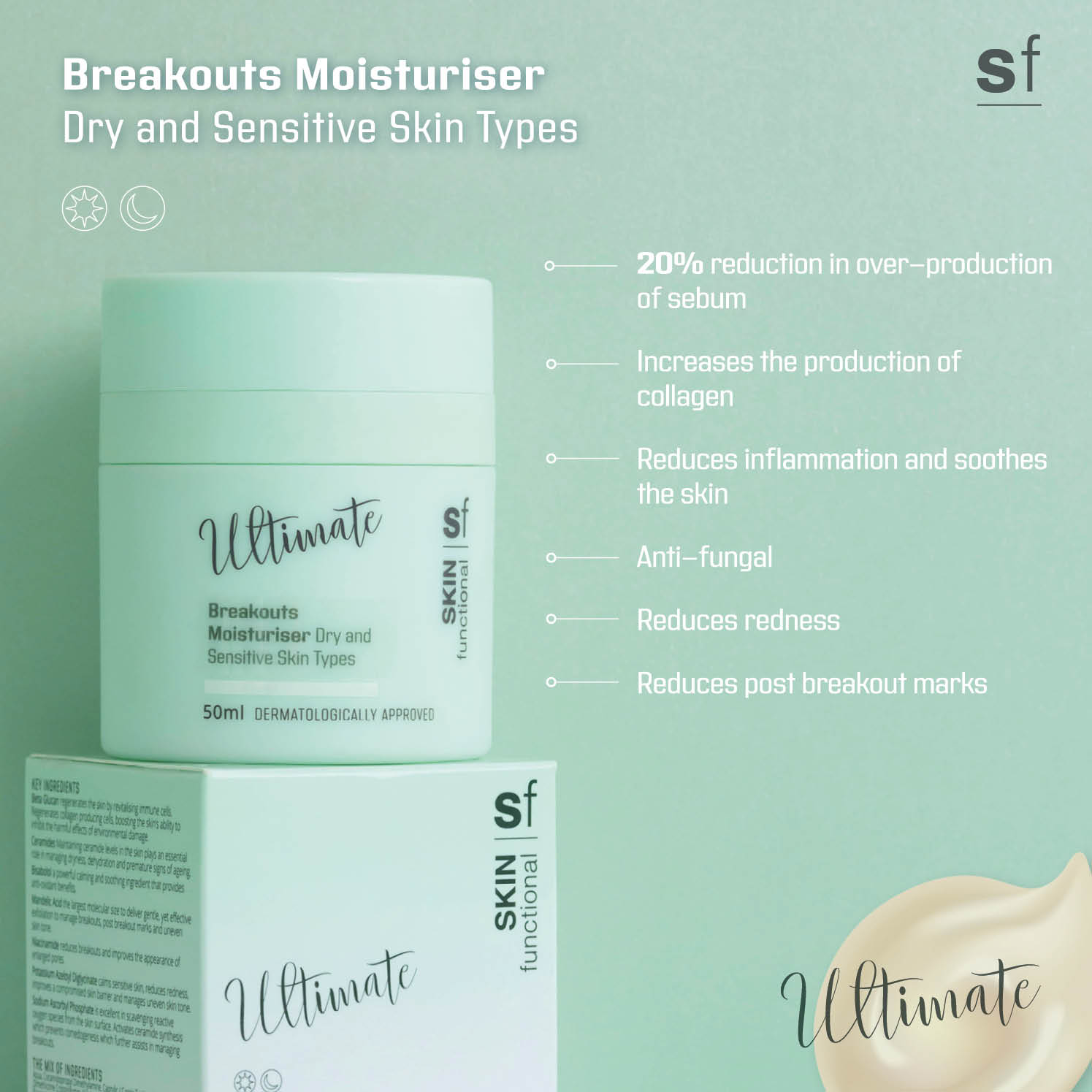 Ultimate Breakouts Moisturiser Dry, Sensitive Skin
