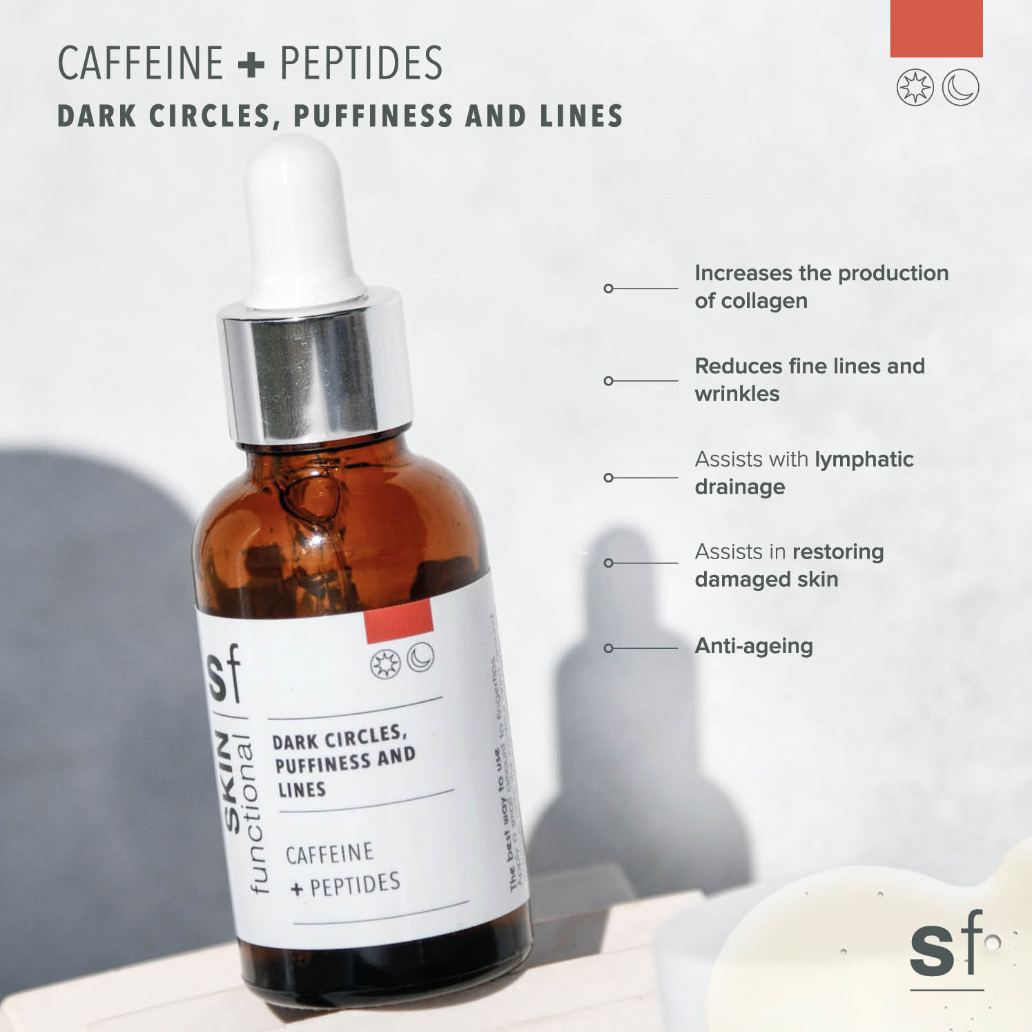 Dark Circles, Puffiness and Lines (Caffeine + Peptides)