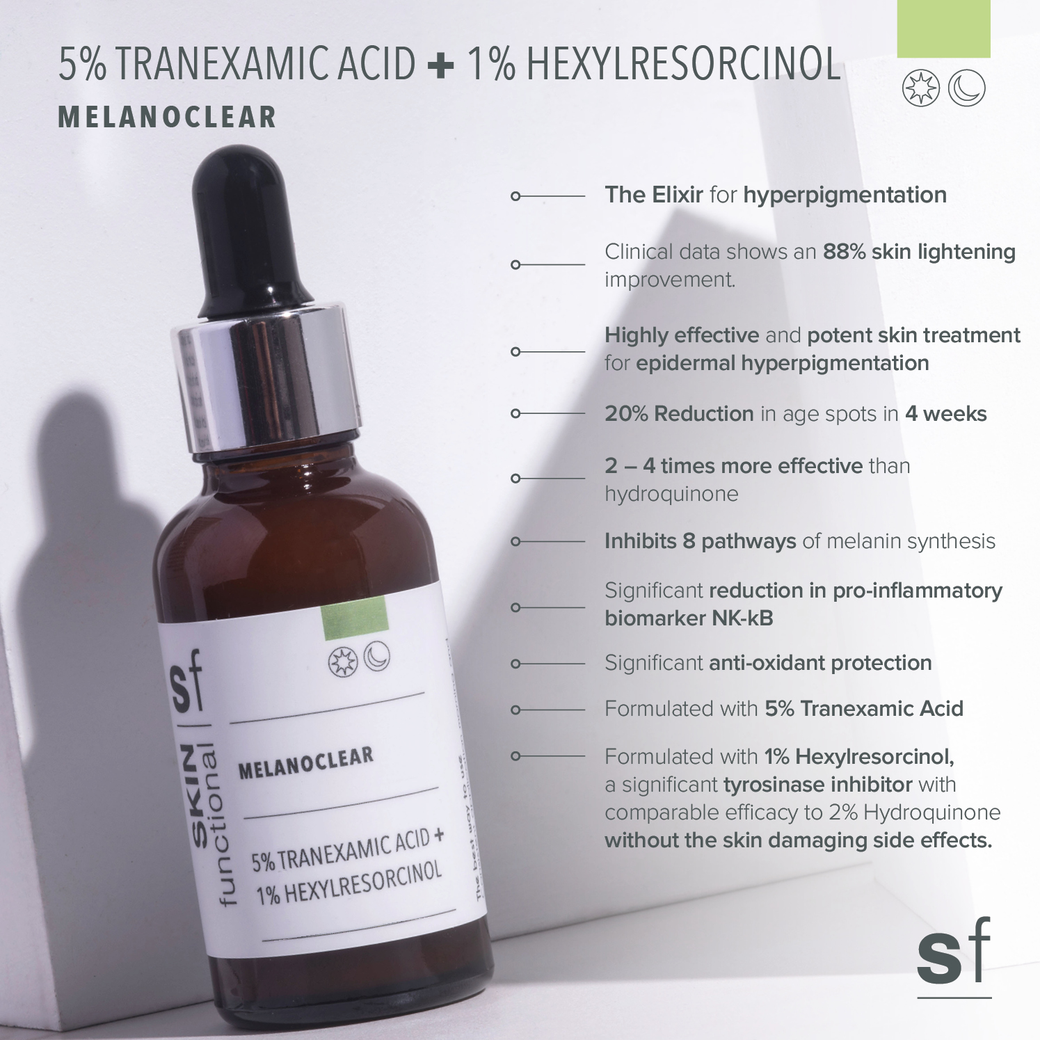 Melano Clear (5% Tranexamic Acid + 1% Hexylresorcinol)